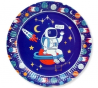 Toptan Astronot Temalı Doğum Günü Tabakları