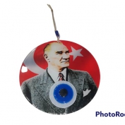 Toptan Nazar Boncuklu Atatürk Duvar Süsü