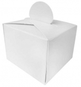 Toptan Beyaz Lokumluk Karton Kutu 25 Adet