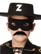 Toptan Zorro Şapkası Maskesi ve Bıyık Çocuk Boy