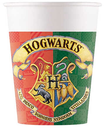 Toptan Harry Potter Hogwarts Bardak 8 Adet