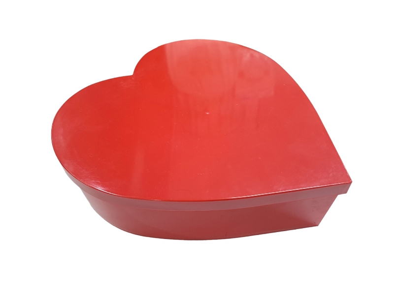 Toptan Plastik Kırmızı Kalp Kutu