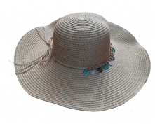 Toptan İpli Boncuklu Yazlık Şapka Bayan