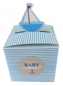Bebek Şekeri İçin Katlanan Karton Kutu Mavi