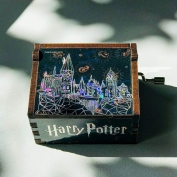 Toptan Harry Potter Ahşap Çevirmeli Müzik Kutusu﻿