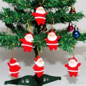 Toptan Noel Baba Yılbaşı Ağacı Süsü 6 Adet