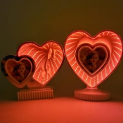 Toptan Sevgili Hediyesi Işıklı Kalp Sonsuzluk Aynası