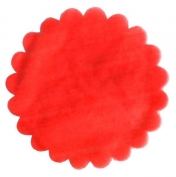 Toptan Organze Taşsız Tül 26 cm﻿ 100 Adet Kırmızı