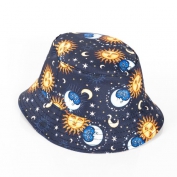 Toptan Ay ve Güneş Desenli Balıkçı Şapka