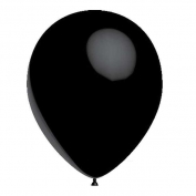 Toptan Metalik Siyah Balon 100 Adet
