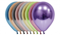 Toptan Krom Karışık Renk 6 İnç Balon 50 Adet