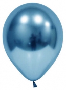 Toptan Krom Parlak Balon 12 İnç 50 Adet Mavi