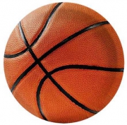 Toptan Basketbol Topu Baskılı Tabak 23 cm 8 Adet