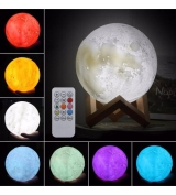 Toptan 3D Ay Lamba Şarjlı Kumandalı 15 Cm