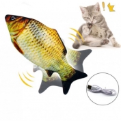 Toptan Kedi Oyuncağı Hareketli Şarjlı Peluş Balık