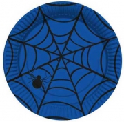 Toptan Mavi Örümcek Tabak 8 Adet
