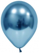 Toptan  Mavi Krom Balon 50 Adet 6 İnç