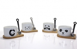 Toptan Panda Mıknatıslı Kahve Fincanı