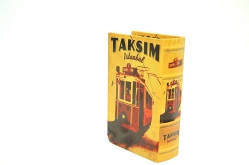 Toptan Ahşap Taksim Baskılı Kitap Kutu