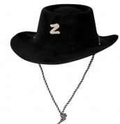 Toptan Üzeri Kadife Kaplama Çocuk Zorro Şapkası