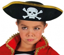 Toptan Çocuk Boy Yayvan Korsan Şapkası