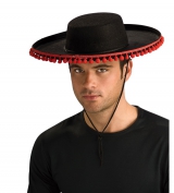 Toptan Siyah Renk Yetişkin İspanyol Şapkası