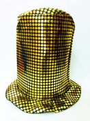 Toptan Pullu Altın Sarısı Uzun Büyücü Şapkası