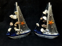 Toptan File Figürlü Yelkenli Gemi Kayık Biblo