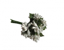 Toptan Akrilik Cipso Çiçek 144 Adet Beyaz Renk
