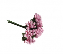 Toptan Akrilik Cipso Çiçek 144 Adet Pembe Renk