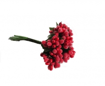 Toptan Akrilik Cipso Çiçek 144 Adet Kırmızı Renk