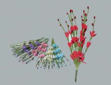 Toptan Uzun Dallı Çiçek 100 Adet Beyaz Renk