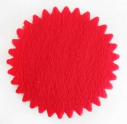Toptan Fileli Yuvarlak Kırmızı Tül 100 Adet 22 cm