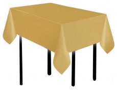 Toptan Plastik Altın Renk Masa Örtüsü﻿
